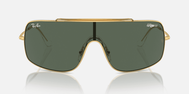 Ray BanRB3897WingsIIIGoldDarkGreenFront