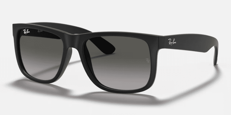 Ray BanRB4165JustinBlackLightGreyGradCorner