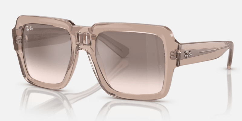 Ray BanRB4408TransLtBrownGradBrownSilverMirrorCorner