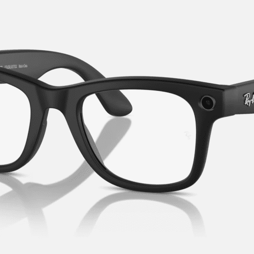 Ray BanxMetaSmartSunglassesMatteBlackGreenTransitionsCorner