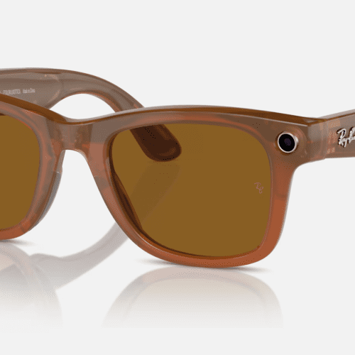 Ray BanxMetaSmartSunglassesShinyCaramelBrownClassicCorner