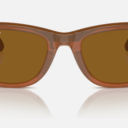 Ray BanxMetaSmartSunglassesShinyCaramelBrownClassicFront