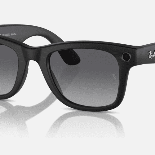 Ray BanxMetaWayfarerSmartSunglassesMatteBlackGraphiteGradientCorner