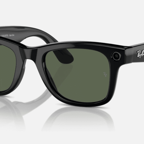 Ray BanxMetaWayfarerSmartSunglassesShinyBlackGreenClassicG 15Corner