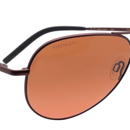 Serengeti Carrara Pilot Sunglasses Matte Henna with Drivers Gradient Non Polarized glass lensesSS014003