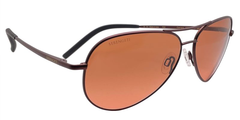 Serengeti Carrara Pilot Sunglasses Matte Henna with Drivers Gradient Non Polarized glass lensesSS014003