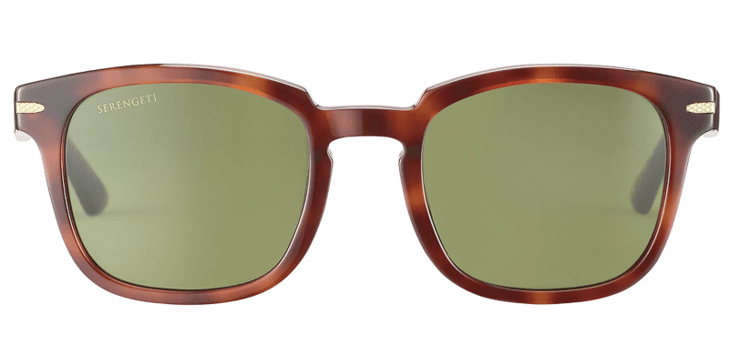 SerengetiPrescriptionSunglassesEthanClassicHavana 555nmGreenFront