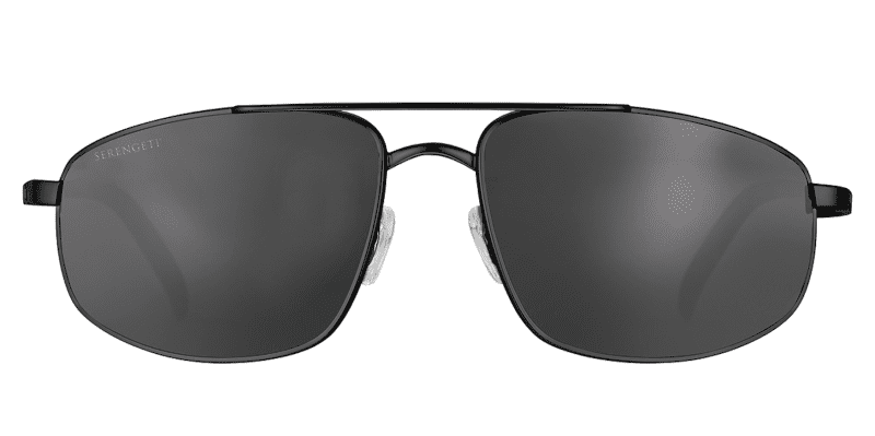 Serengeti Modugno 2.0 Sunglasses Matte Black Polarized Smoke Front